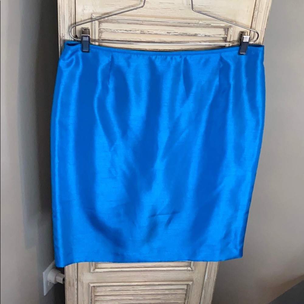 Preston & York Spring Fling Blue Kelly Skirt NWT